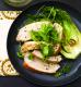 Mustard Glazed Chicken with Arugula and Bok Choy