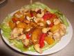PEANUT BUTTER CHICKEN WITH MANDARIN CASHEW SALAD: