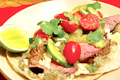 Flank Steak Taco with Salsa Verde