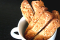 Salted Chocolate-dipped Almond Biscotti