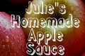 Julie's Homemade Apple Sauce