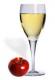 Apple wine from apple juice 