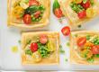 Artichoke and Feta Tarts with Tomato Salad