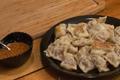 Asian Deer Dumplings with Hot Sauce