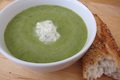 Asparagus Soup with Citrus Herb Crème Fraîche