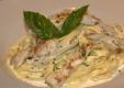 Chicken Breasts with Fettuccine Alfredo