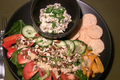 Baba Ganouche with Green Salad
