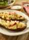 Baked Aubergine Stuffed with Plum & Nectarine Couscous