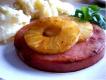 Baked Ham Steak with Hot Mustard Fruit