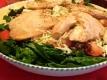 Salmon Spinach Salad from Rosalie Serving Italian Cookbook