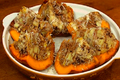 How To Make Baked Pumpkin With Bacon Apple And Cheese Stuffing