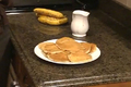 Banana and Walnut Pancakes with Honey