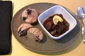Banana Blueberry Nut Muffin with Dry Fruit Compote
