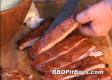 Barbequed and Smoked Spare Ribs and Corn Cobs