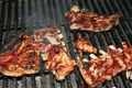 Barbecued Pork Spareribs With Couscous Crouton Salad