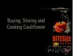 Buying, Storing, Preparing And Using Cauliflower
