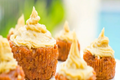 FullyRaw Carrot Cupcakes With Orange Vanilla Cream Frosting