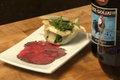 Beef Carpaccio with Apple and Arugula Salad