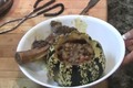 Lentil and Beef Stew in a Hallowed Pumpkin