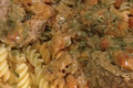 Beef Roll-Up in Spicy Sauce