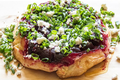 Beetroot and Feta Cheese Tarte Tatin