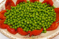 Betty's Roasted Red Peppers and Steamed Green Peas
