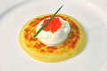 Sweet N' Tasty Blini Bites with Green Grape Awakening Cocktail