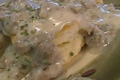 Sausage Gravy on Biscuit