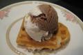 Crisp Blueberry Waffles for Ice Cream