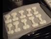 Bone Shaped Lemon Meringue cookie