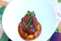 Braised Oxtail with Grilled Polenta and Gremolata