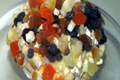 Brie with Mascarpone Cheese and Dried Fruit