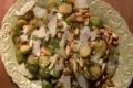 Brussels Sprouts With Almonds & Chili Oil 