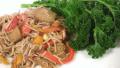 Buckwheat Pasta with Seitan and Vegetables