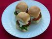 Buffalo Chicken Sliders with Blue Cheese Sauce 