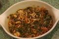 Spinach Soup, Soya Burger And Bell-Pepper Risotto