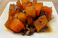 Butternut Squash with Pecans and Maple Syrup