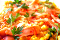 Carrot Risotto with Smoked Salmon