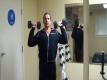 Cheesy Hotel Gym Dumbbell Workout