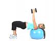 Alt. Chest Fly on Exercise Ball 