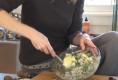 Belgian Endive Spears with herbed Boursin and Smoked Duck 
