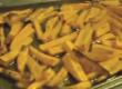 Chicken Fingers and Potato Wedges with Horseradish sauce