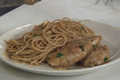 Healthy Weight Loss Diet Chicken Picatta with Mushrooms and Whole Wheat Pasta