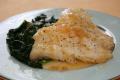 Chilean Sea Bass And Scallops in Pomegranate Reduction Sauce