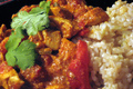 Roast chicken and red chilly