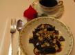 Chocolate Cobbler with Caramel and Macadamia Nut Topping