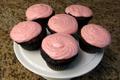 Chocolate Cupcakes With Strawberry Buttercream Frosting