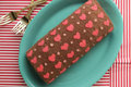 How to Make Patterned Cake Roll-Chocolate Cake Roll filled with Whipped Ganache