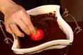 Chocolate Fondue with Super Juicy Strawberries 