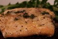 Citronette Dressed Steamed Salmon with Black Rice and Arugula